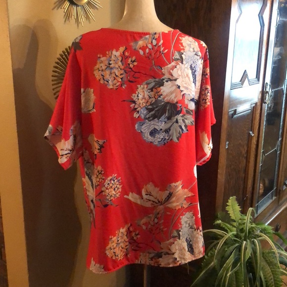 Vintage Kimono Style Blouse Size XL - Picture 3 of 10